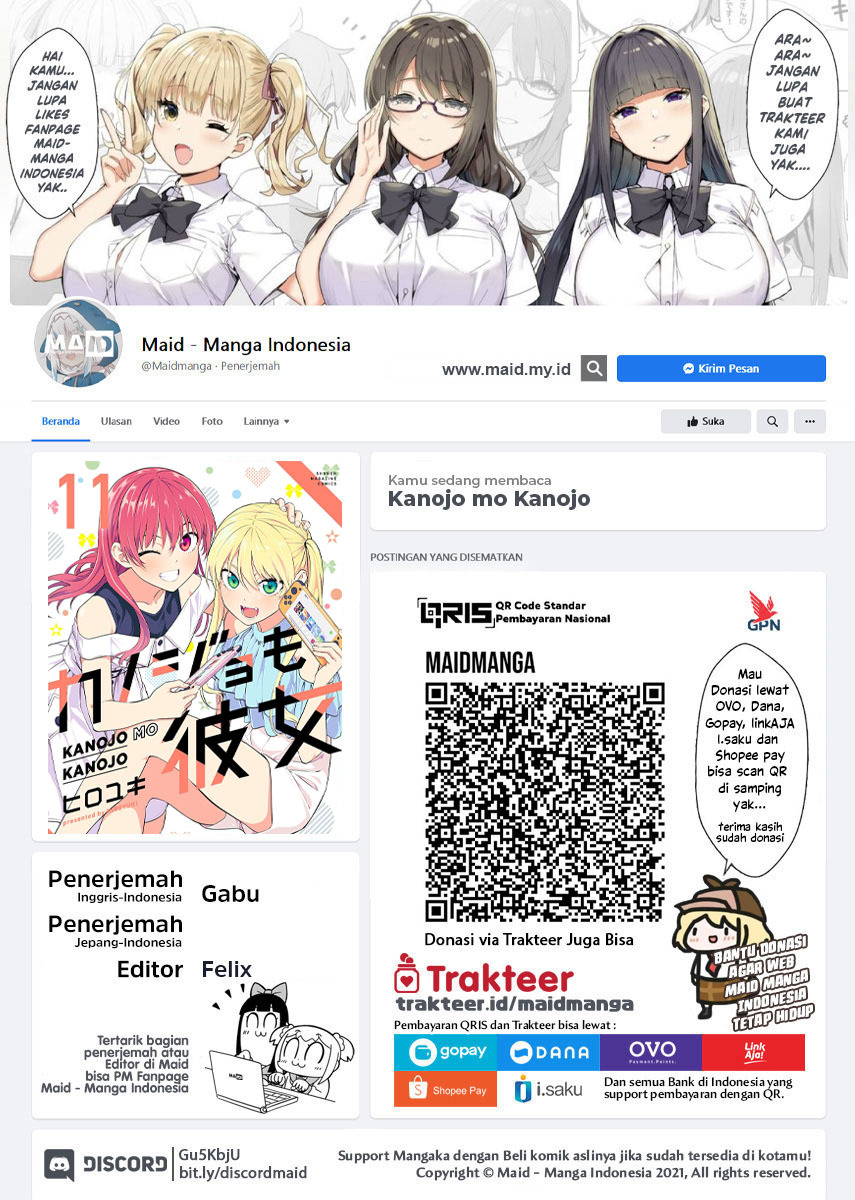 Kanojo mo Kanojo Chapter 100 Bahasa Indonesia